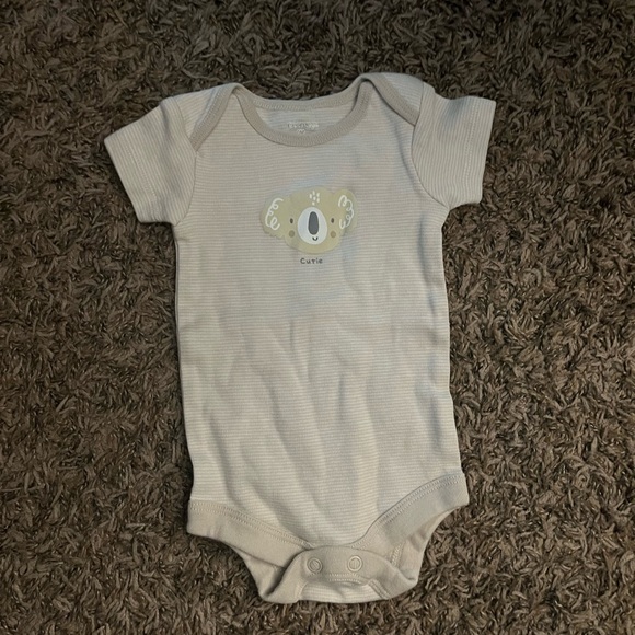 (2 for $5) George Newborn Beige Koala Bodysuit - Picture 1 of 5
